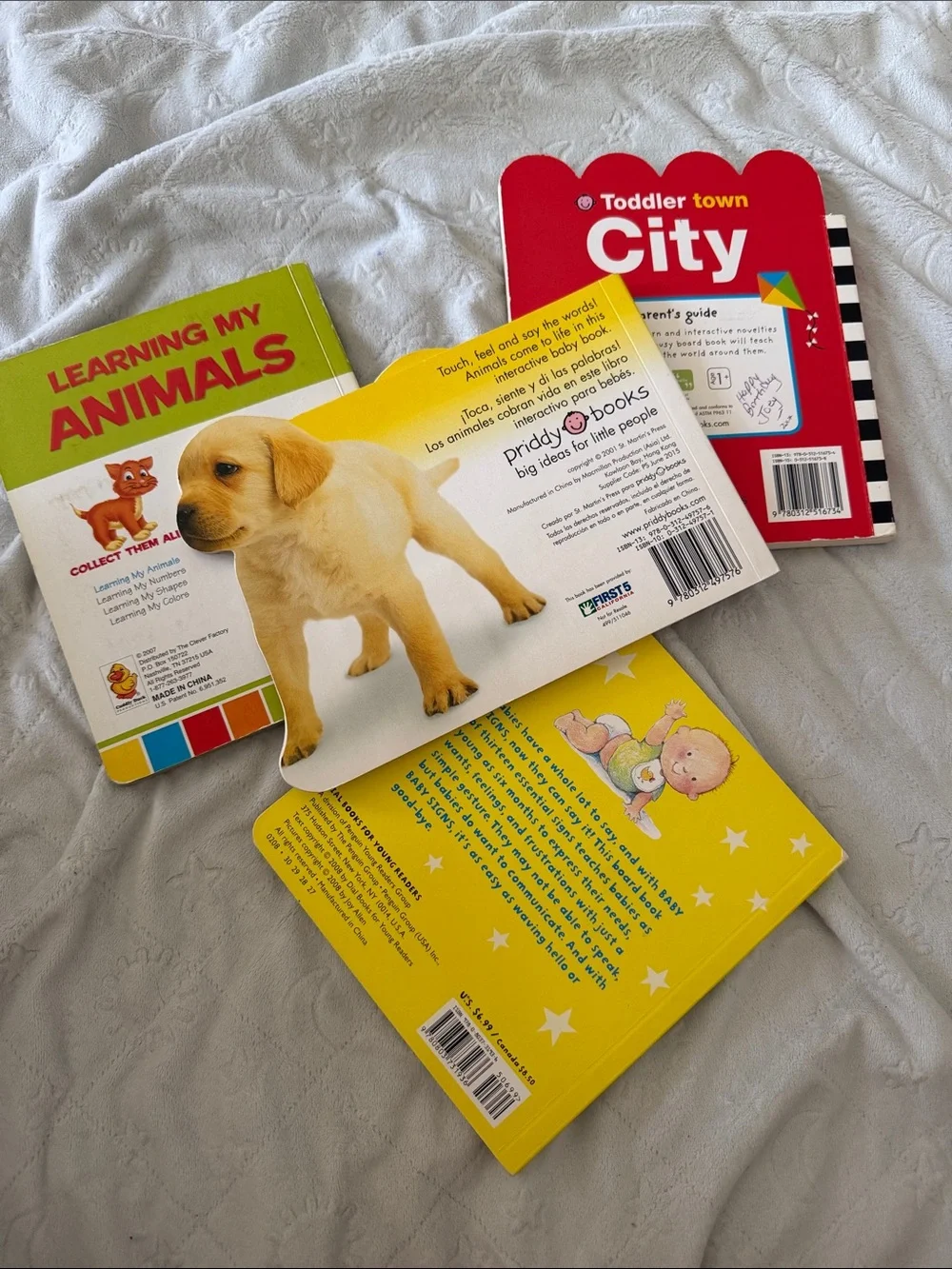Baby Signs Board Books bundle - Yellow Baby Sign Language Book